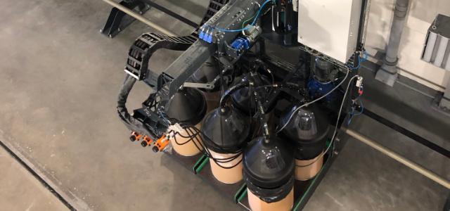 Robot system for metallizing