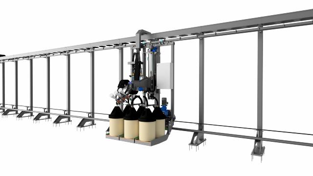 Automated cart solution for metallizing