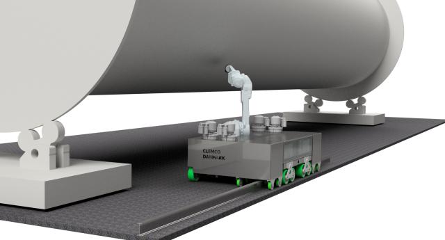 Automated cart solution for metallizing